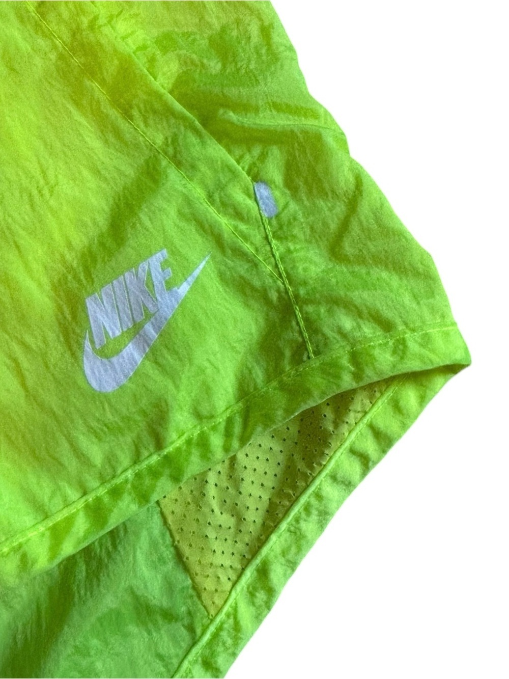 Nike Aeroshield Running Jacket Volt Yellow Hidden Hood Women’s M - Picture 8 of 16